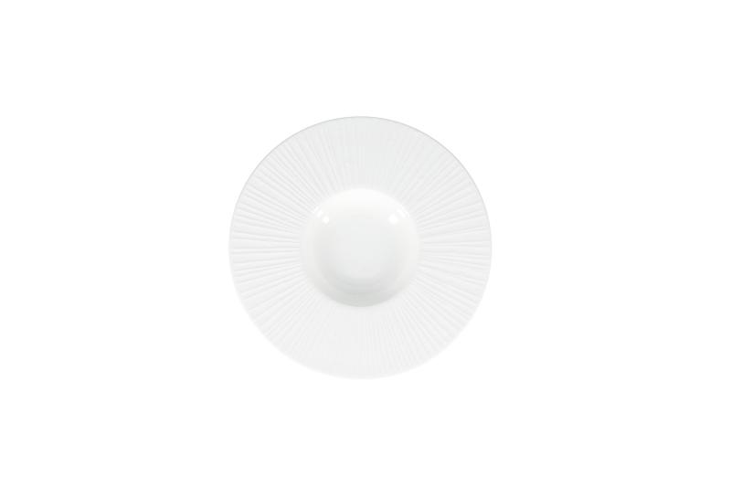 Deep plate 26/11,5xH3,5cm white Filora