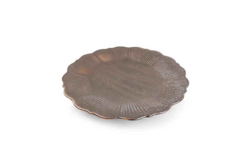 Plate 29cm bronze Floret