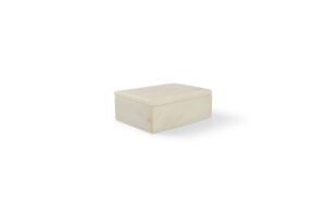 Serving box 15x10xH5cm white marble Pura