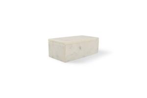 Serving box 20x10xH7cm white marble Pura