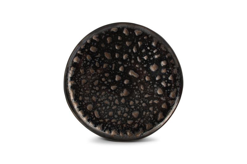 Plate 27cm gold flaked Nobile