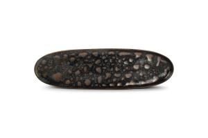 Serving dish 33,5x9cm gold flaked Nobile
