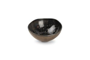 Bowl 15xH7cm gold flaked Nobile