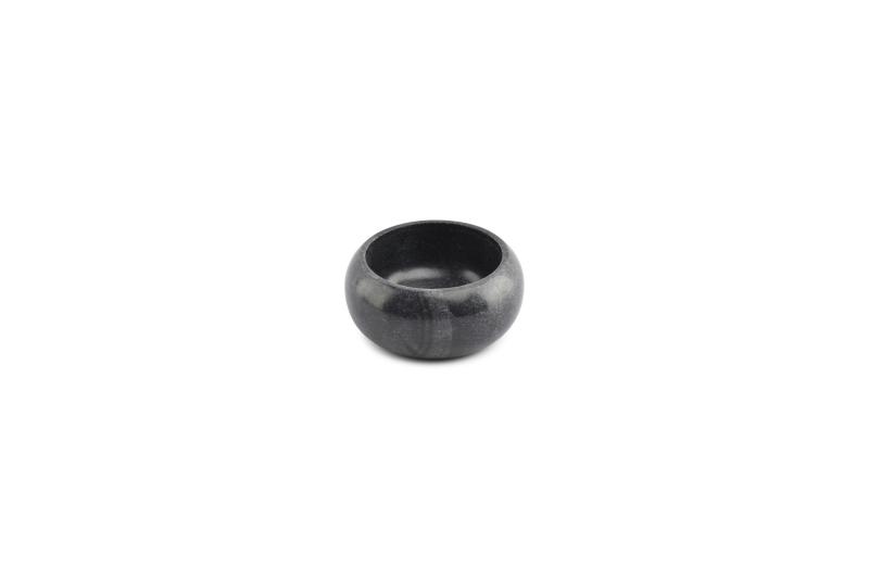 Bowl 10xH4cm marble black Pura