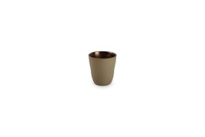 Bowl/Mug 8xH8cm golden Ostra
