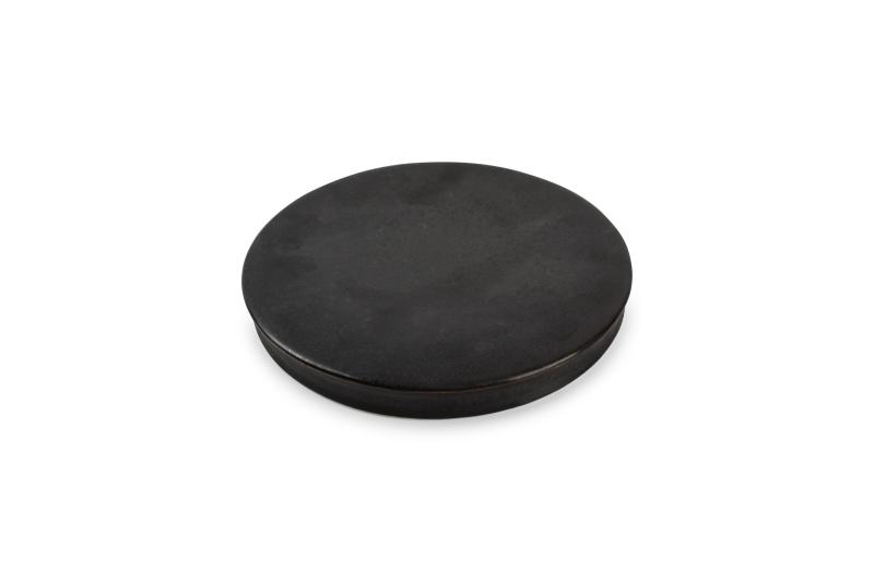 Serving plate 21,5xH2cm black Roche - Utgående