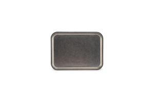 Serving tray 25x18,5xH1,5cm antique silver Serve