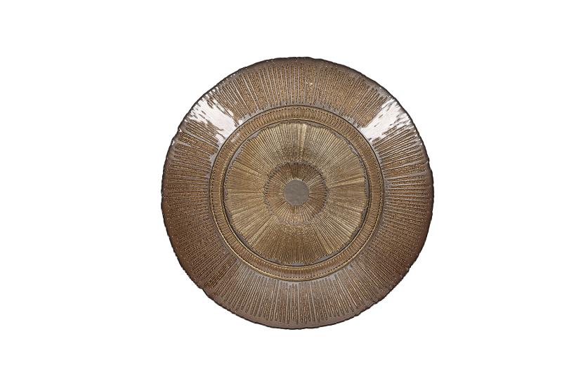 Decorative dish 33xH6cm glass soleil Cosmo