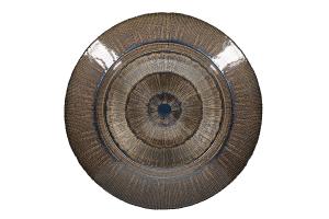 Decorative dish 40xH6,5cm glass soleil Cosmo
