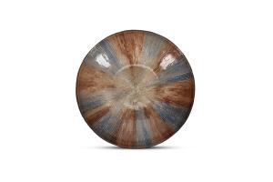 Decorative dish 33xH6cm glass autumn Cosmo