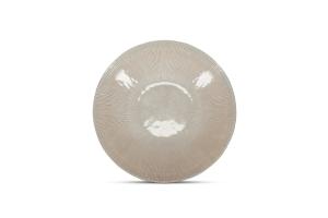 Decorative dish 33xH6cm glass pearl Cosmo