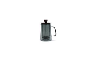 Coffee pot 35cl with filter and lid grey Luma