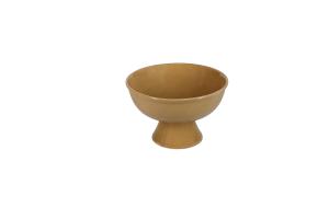 Serving dish 21xH13,5cm footed olive green Manon