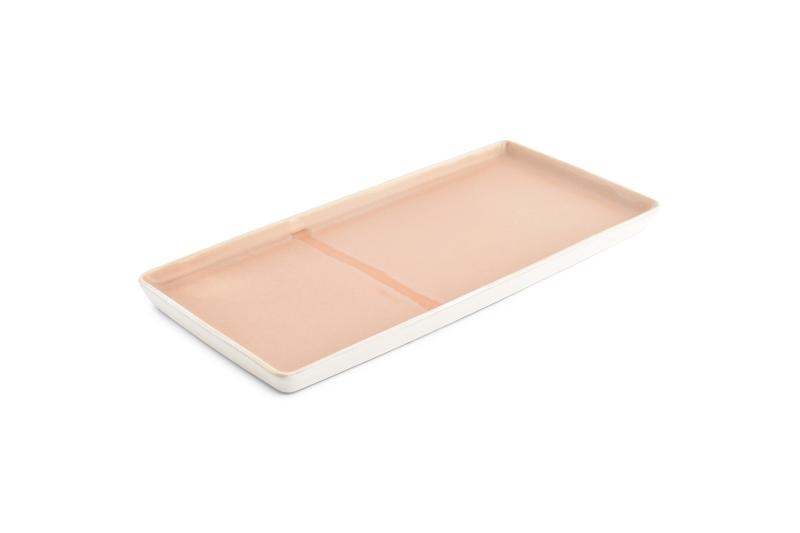 Serving dish 14x32cm pink Flow