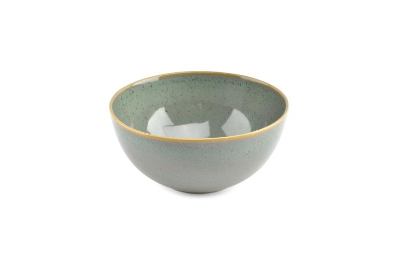 Serving dish 22,5xH11cm green/blue Solo - Utgående