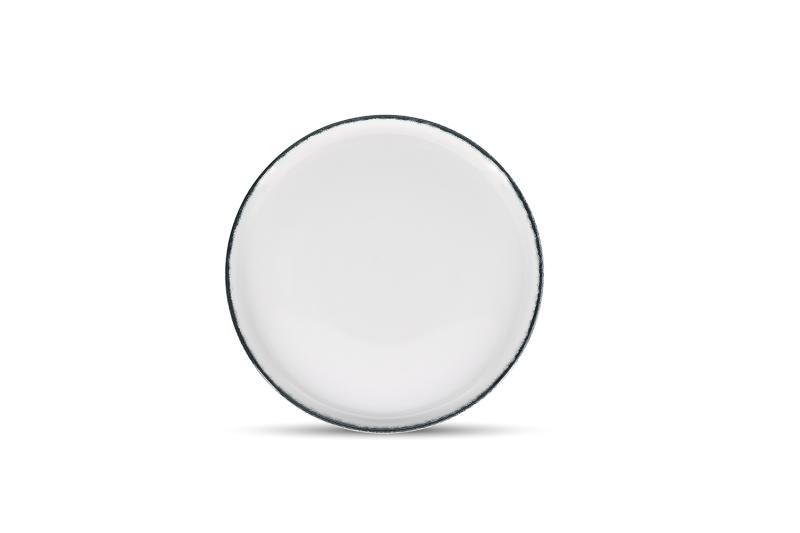 Plate 27,5xH2,5cm black rim Fade