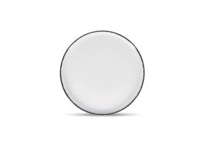 Plate 27,5xH2,5cm black rim Fade