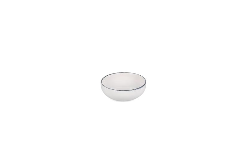 Bowl 12,5xH5cm black rim Fade