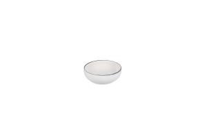 Bowl 12,5xH5cm black rim Fade