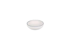 Bowl 16xH5cm black rim Fade