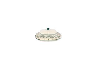 Butter dish 20x14,5xH8,5cm green Cyril