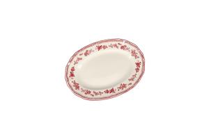 Serving dish 25,5x18cm oval burgundy Cyril
