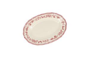 Serving dish 32,5x22,5cm oval burgundy Cyril