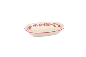 Serving dish 31,5x21xH5,5cm oval burgundy Cyril