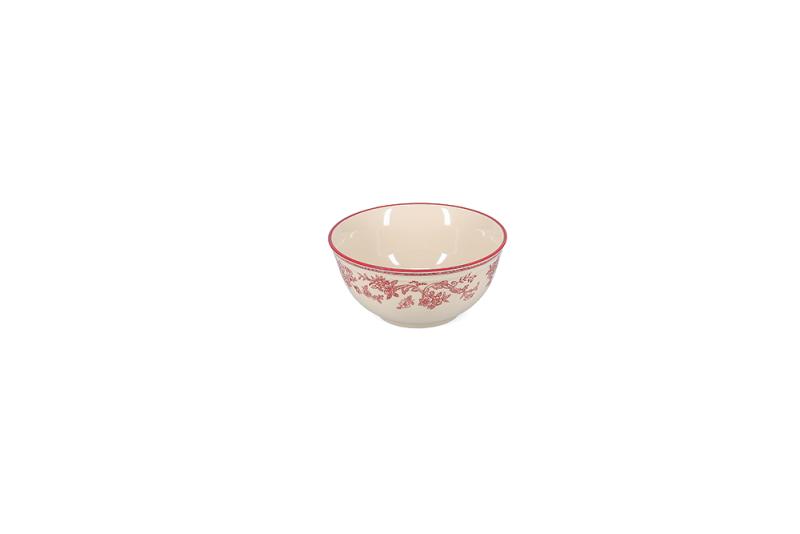 Bowl 15xH7cm burgundy Cyril