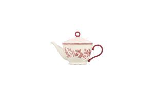 Teapot 92cl burgundy Cyril