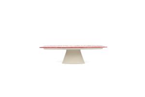 Cake stand 32,5xH9cm burgundy Cyril