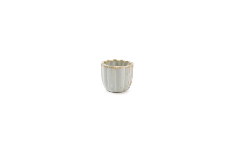 Egg cup 4,5xH4cm nuance white Lotus