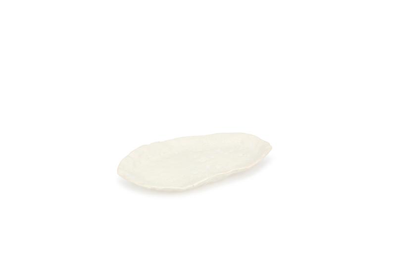 Serving dish 27,5x17xH2cm beige Nomad
