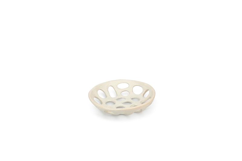 Decorative dish 20,5xH4cm beige Nomad