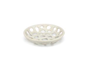 Decorative dish 32,5xH6cm beige Nomad