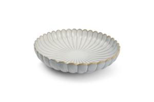 Deep plate 24xH5cm nuance white Lotus