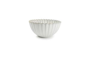 Bowl 16xH7,5cm nuance white Lotus
