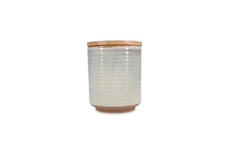 Canister 12,5xH15,5cm beige Cameo
