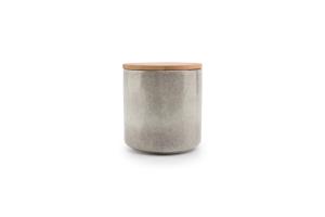 Canister 12,5xH13,5cm with lid grey Bake