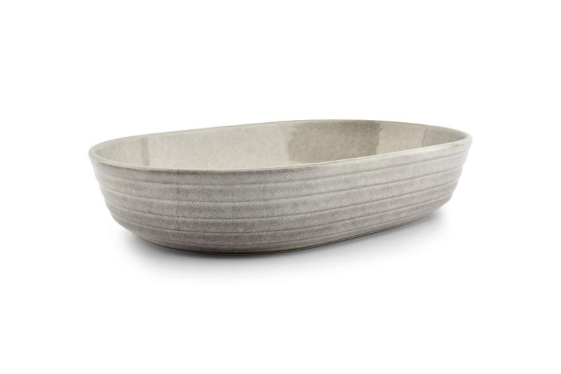 Baking dish 36,5x26,5xH7cm grey Bake