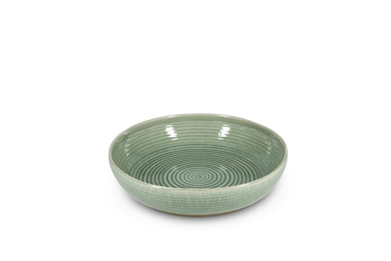 Serving dish 32xH7,5cm green Cameo