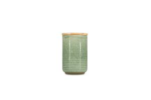 Canister 12,5xH20cm green Cameo