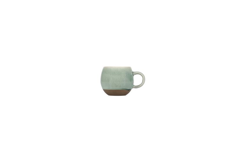 Mug 45cl round green Cameo