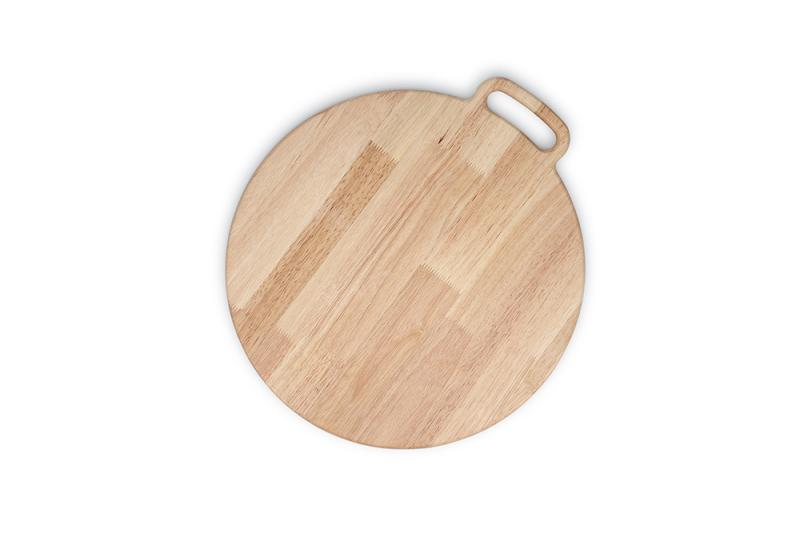 Serving board 40/44xH1,5cm with handle wood Essenza