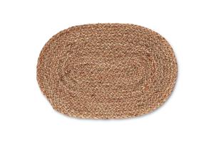Placemat 45x30cm oval mais husk dark brown TableTop