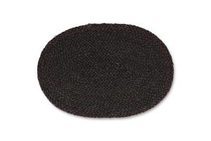 Placemat 45x30cm oval mais husk black TableTop