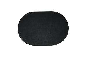 Placemat 45x30cm oval black Tabletop