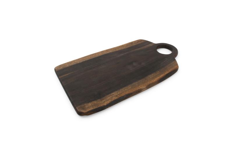 Serving board 40x21,5xH1,5cm wood black Chop