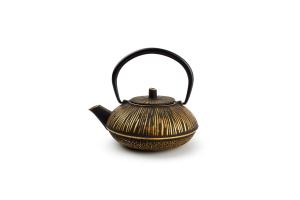 Teapot 50cl stripes gold/black My Tea
