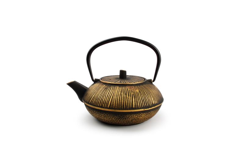 Teapot 80cl stripes gold/black My Tea